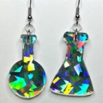 lab-themed earrings