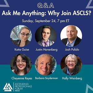 Ask Me Anything: Why Join ASCLS? Sept 24, 7pm ET