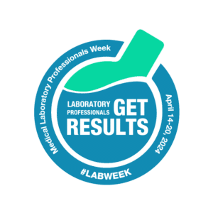 2024 Medical Laboratory Professionals Week logo color