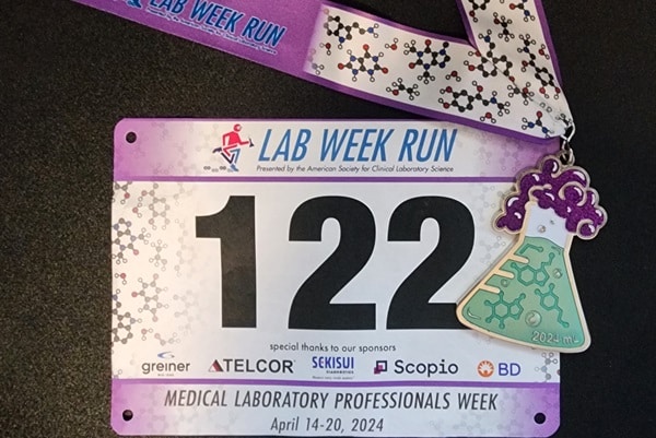2024-LWR-Medal-Bib-600px 2024 Lab Week Run Race Bib and Medal