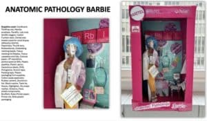 Anatomic Pathology Barbie for 2024 Medical Laboratory Professionals Week celebration at Rush University Medical Center