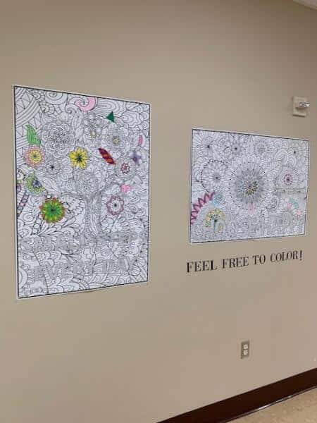 West Georgia Technical College "coloring wall."