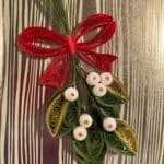 Handmade holly decoration