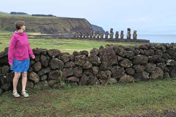 600px-4-Heather Parks Easter Island Heather Parks at Tongariki in Rapa Nui on Easter Island