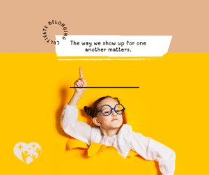 The way we show up for on another matters.