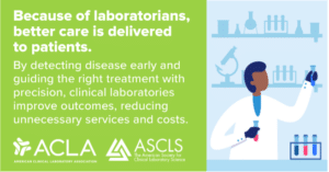 Because of laboratorians, better care is delivered to patents.