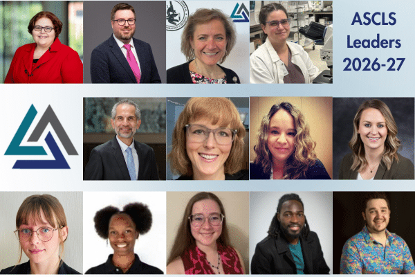ASCLS New Officers and Leaders for 2026-27 Year
